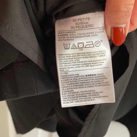 BR Black V-neck Fit & Flare A-line Dress 00P/XXSP - Picture 7 of 13